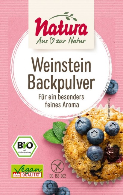Natura Bio : *Bio Bio Weinstein-Backpulver 3er-Pack (54g)