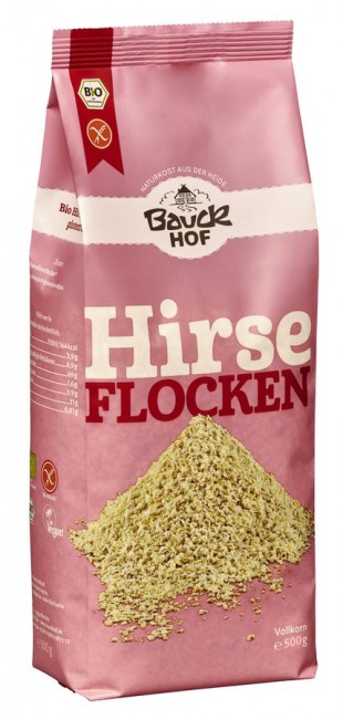 Bauckhof : Hirseflocken, glutenfrei (500g)