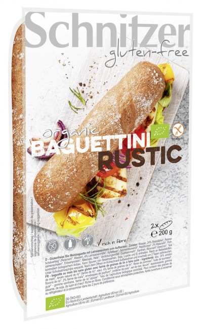 Schnitzer : Glutenfreie Baguettini Rustic, bio (200g)