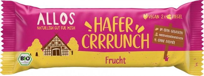 Allos : *Bio Hafercrrrunch Riegel Frucht (50g)