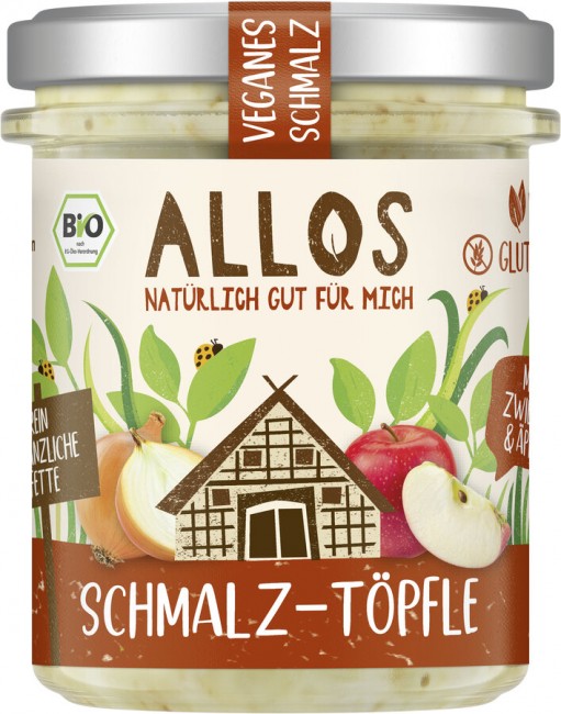 Allos : *Bio Schmalz-Töpfle mit Zwiebeln und Äpfeln (150g)
