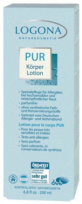 Logona : PUR Körperlotion bei Allergie (200ml)**