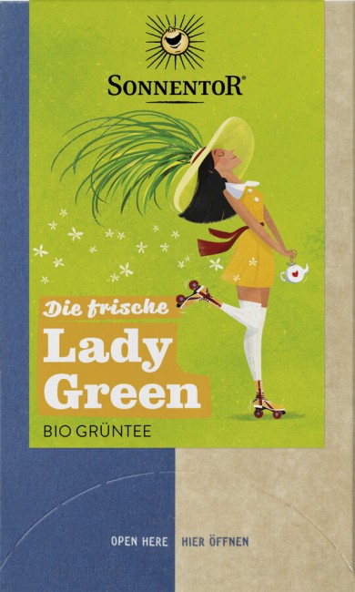 Sonnentor : *Bio Die frische Lady Green Tee, Doppelkammerbeutel (21,6g)
