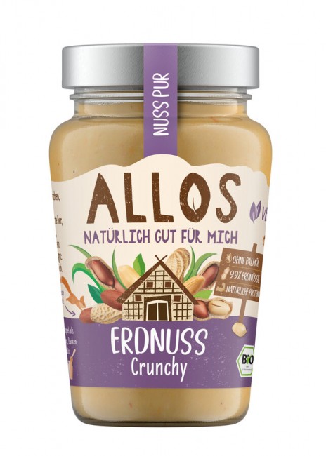 Allos : *Bio Nuss Pur Erdnuss Crunchy (340g)