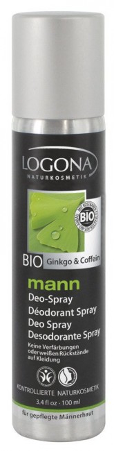 Logona : Mann Deo-Spray Ginkgo & Coffein, bio (100ml)**
