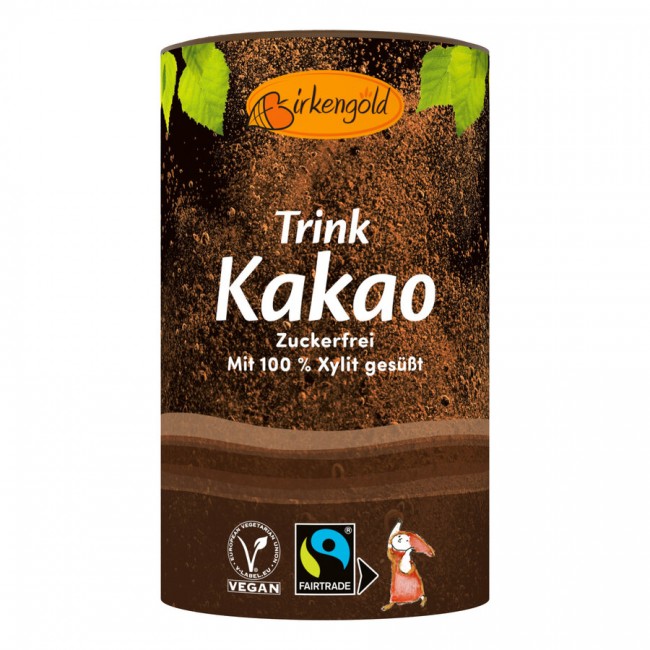 Birkengold : zuckerfreier Trink-Kakao (200g)