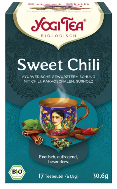 Sweet Chili Tee mit Brennnessel Kakao von Yogi Tea in 17 Beutel