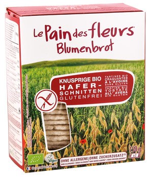 glutenfreies Hafer Knusperbrot von Blumenbrot (2 Packungen mit mind. je 10 Scheiben pro Karton)