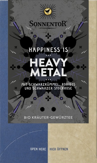 Sonnentor : *Bio Heavy Metal Tee Happiness is®, Doppelkammerbeutel (27g)