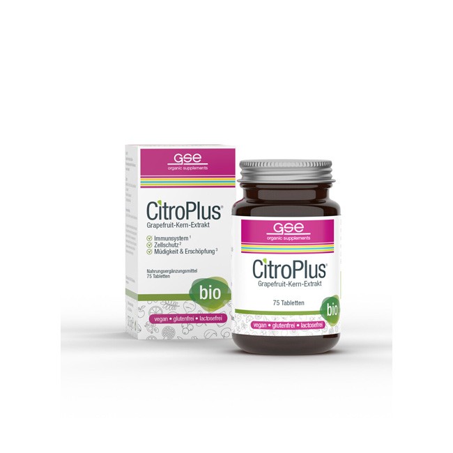 GSE : CitroPlus® Grapefruitkernextrakt Tabletten, bio (75 Stk)