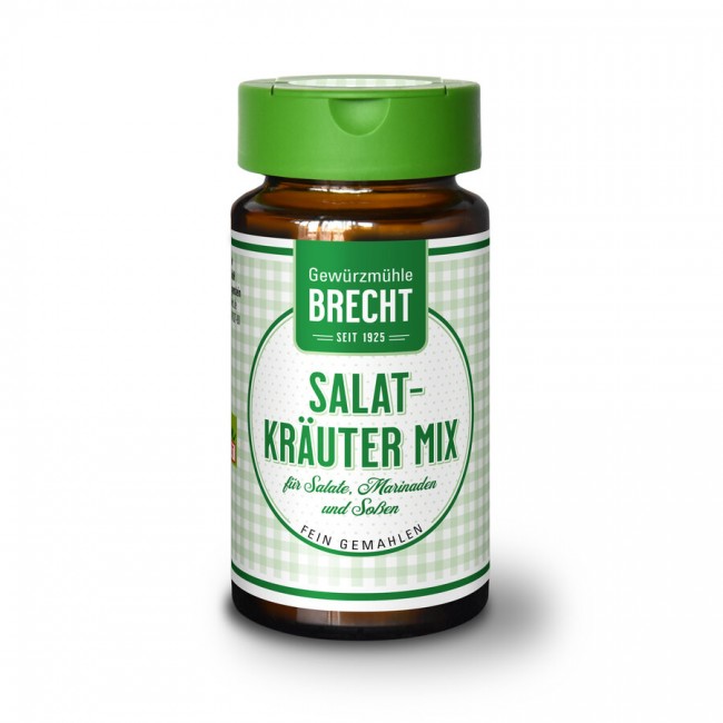 Gewürzmühle Brecht : Salat Kräuter Mix - fein gemahlen - Glas (30g)