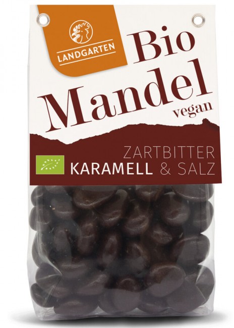 Landgarten : *Bio Bio Mandeln geröstet ZB Karamell 170g (170g)