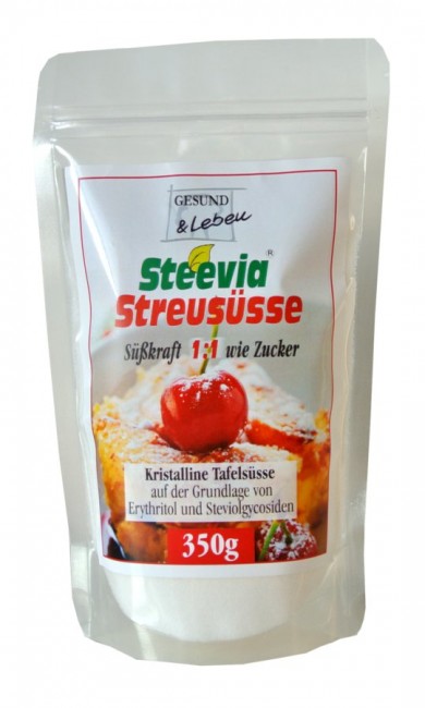 Gesund und Leben : Steevia - Streusüße "wie Zucker" im Beutel (350g)