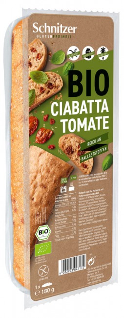 Schnitzer GLUTENFREIHEIT : *Bio Bio Ciabatta Tomate (180g)