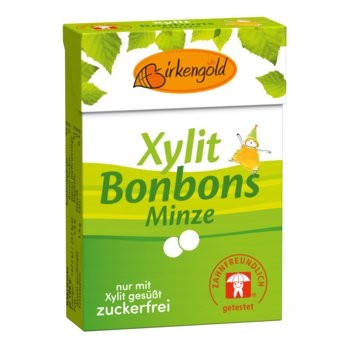 Birkengold Xylit Bonbons Minze aspartamfrei 