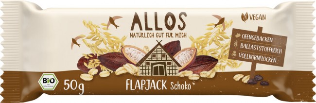 Allos : *Bio Flapjack Schoko (50g)