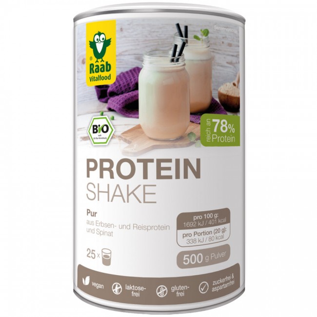 Raab : Protein Shake 78 Pure, bio (500g)