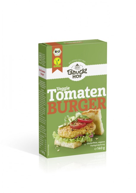Bauckhof : Bio Tomaten Burger mit Basilikum, glutenfrei (140g)