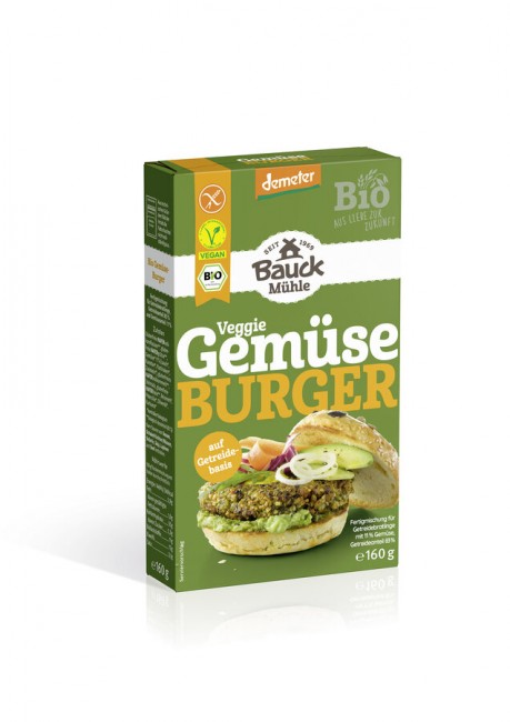 Bauck Mühle : *Bio Gemüseburger Demeter glutenfrei (160g)