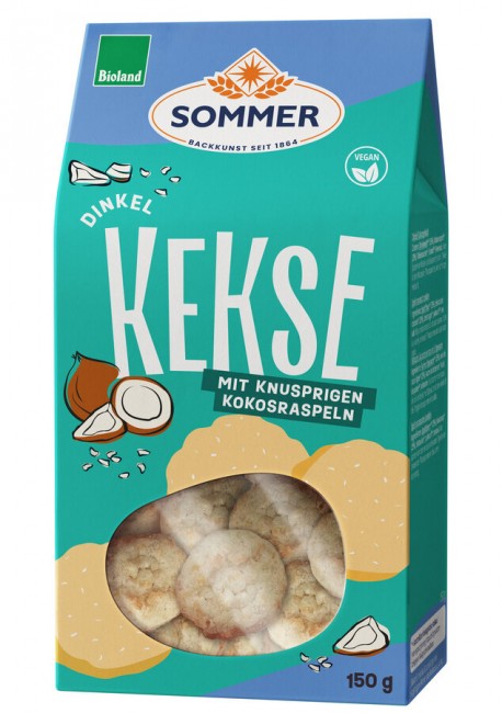 SOMMER : *Bio Dinkel Kekse mit knusprigen Kokosraspeln (150g)