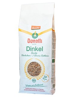 Donath Dinkelkerne ganz 1kg - für frisches Mehl und Flocken