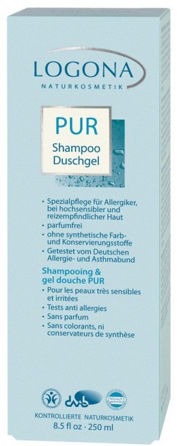 Logona : PUR Shampoo & Duschgel bei Allergie (200ml)**
