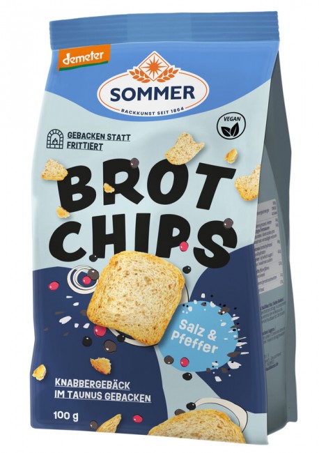 SOMMER : *Bio Demeter Brot Chips - Salz &amp; Pfeffer (100g)