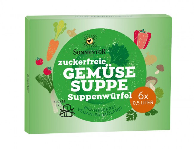 Sonnentor : *Bio Zuckerfreie Gemüsesuppe Suppenwürfel (66g)