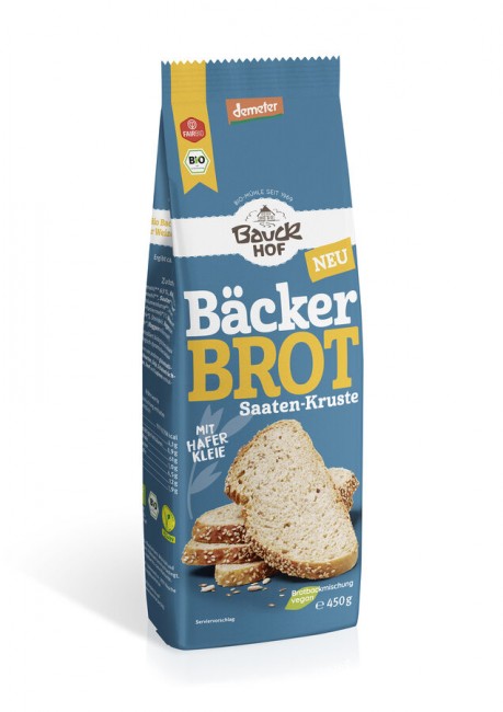 Bauck Mühle : *Bio Bäcker Brot Saaten-Kruste 450g Demeter (450g)
