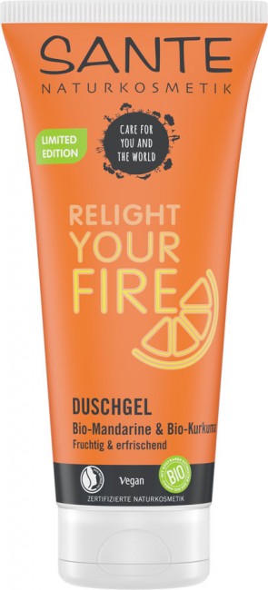 Sante : Duschgel RELIGHT YOUR FIRE, bio (200ml)