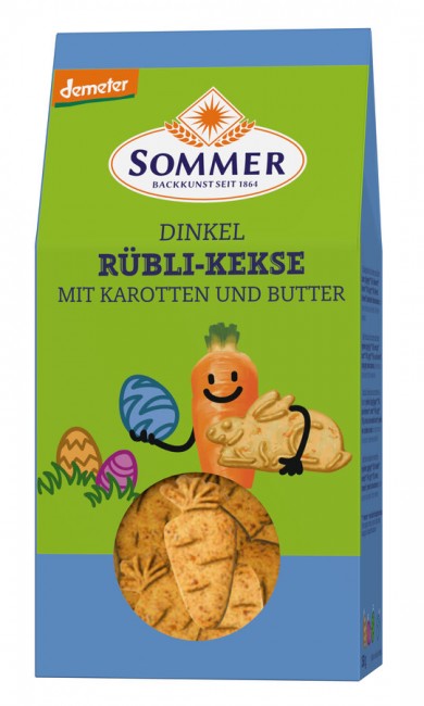 SOMMER : *Bio Demeter Rübli-Kekse mit Karotten und Butter (150g)