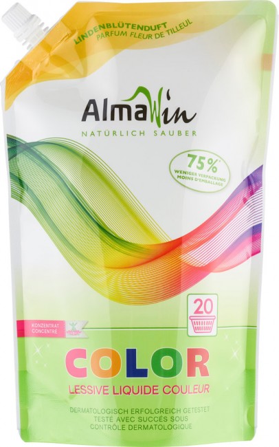 AlmaWin : Color Waschmittel flüssig, Öko-Pack (1,5l)**