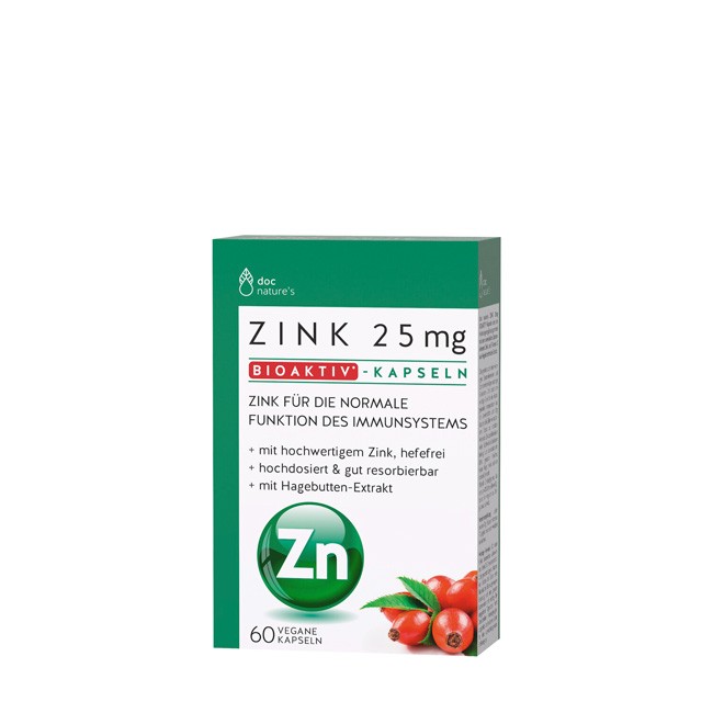 DOC Phytolabor : doc nature’s Zink 25mg Bioaktiv-Kapseln (28,8g)
