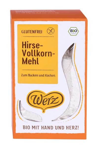 Werz : Glutenfreies Hirse-Vollkorn-Mehl, bio (500g)