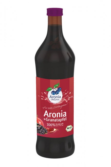 Aronia ORIGINAL : Bio Aronia + Granatapfel - 100% Direktsaft (700ml)**