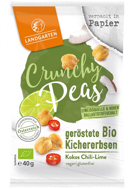 Landgarten : *Bio Bio Crunchy Peas Mix Kokos Chili-Lime 40g (40g)