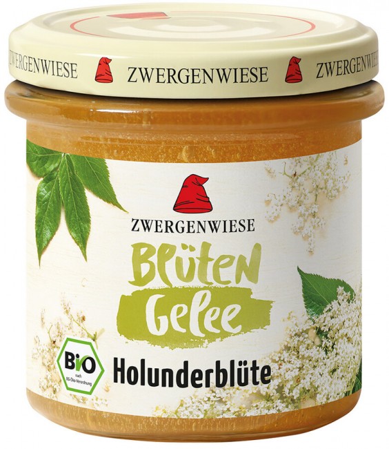 Zwergenwiese : *Bio BlütenGelee Holunderblüte (160g)
