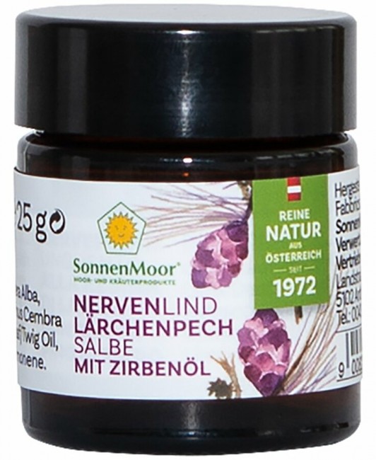 Sonnenmoor : Nervenlind Lärchenpechsalbe mit Zirbenöl (25g)