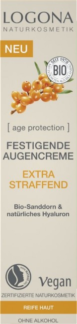 Logona : Age Protection Festigende Augencreme Extra Straffend, bio (15ml)**