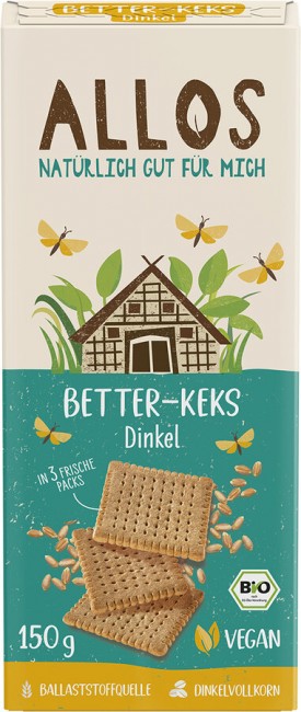 Allos : *Bio Better-Keks Dinkel (150g)