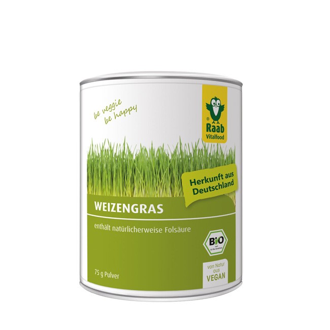 Raab : Weizengras Pulver, bio (75g)