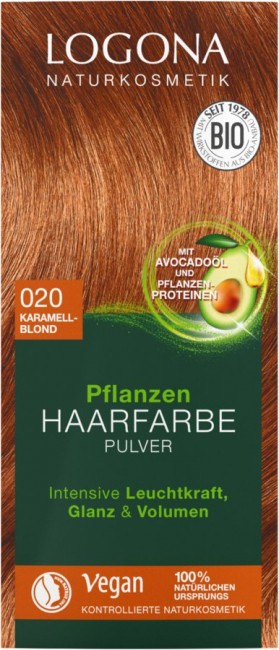 Logona Haafarbe Pulver karamellblond 020