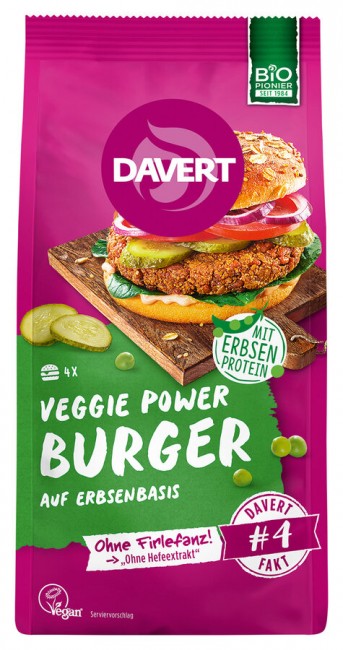 Davert : Veggie Power-Burger, bio (160g)