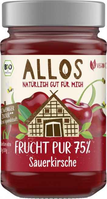 Allos : *Bio Frucht Pur 75% Sauerkirsche (250g)