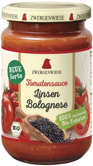 Zwergenwiese : *Bio Tomatensauce Linsen Bolognese (340ml)