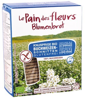 Blumenbrot: Glutenfreie Buchweizenschnitten ohne Salz
