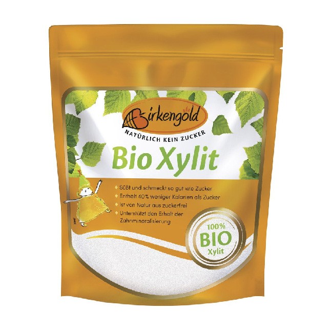 Birkengold Bio Xylit (500g) - Zuckeralternative aus Bio Mais - perfekt bei Diabetes