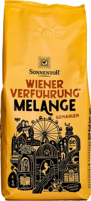 Sonnentor : *Bio Melange Kaffee gemahlen Wiener Verführung®, Großpackung (1000g)
