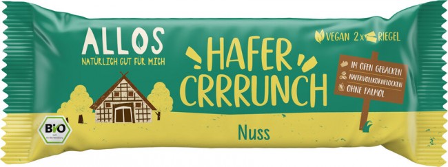 Allos : *Bio Hafercrrrunch Riegel Nuss (50g)