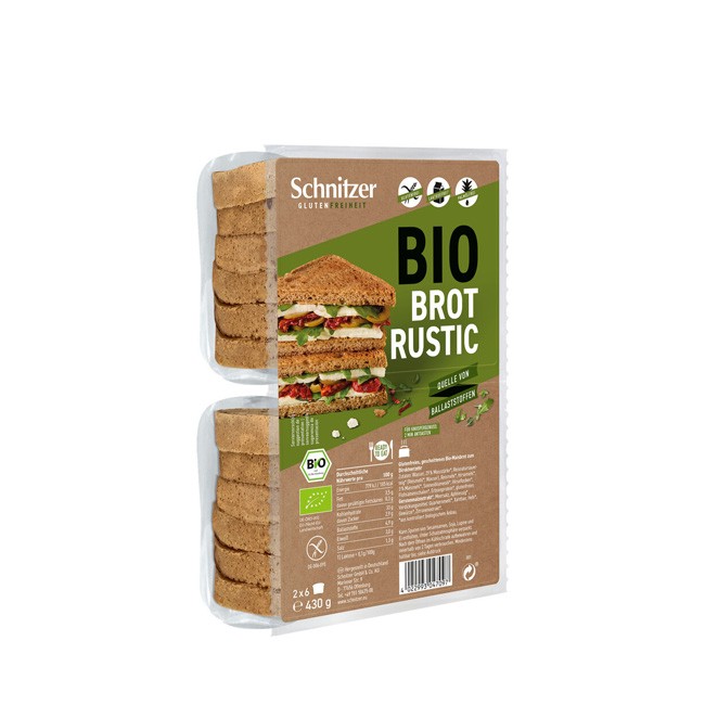 Schnitzer : Glutenfreies Bio Brot Rustic, Maisbrot, bio (430g)